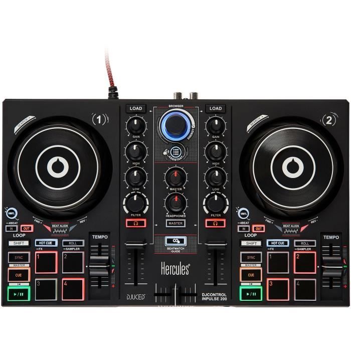 HERCULES DJLEARNING KIT MK2 - Kit DJ tout-en-un pour apprendre a mixer - Logiciels et tutoriels inclus