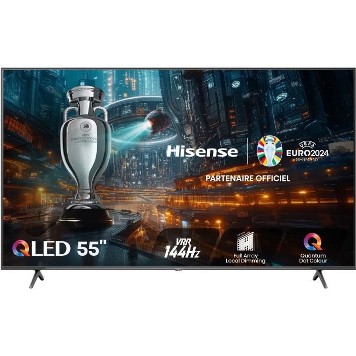 HISENSE 55E7NQ Pro - TV QLED 55'' (139 cm) - 4K UHD 3840x2160 - 144Hz - HDR 10+ - Smart TV - 4 x HDMI