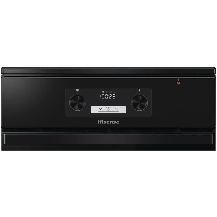 Cuisiniere induction 50 cm HISENSE HEI5C61BPG - 4 foyers induction avec ConnectZone - four chaleur pulsée 70 L - classe A