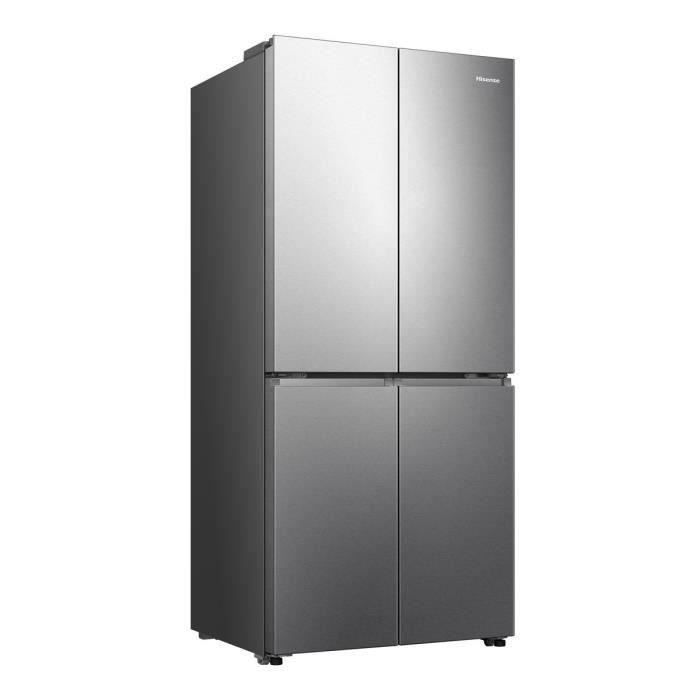 Réfrigérateur américain HISENSE - RQ5P470SEIE - 4 portes - Classe énergétique E - 84,2 x 74,4 x 188,5 cm - Inox