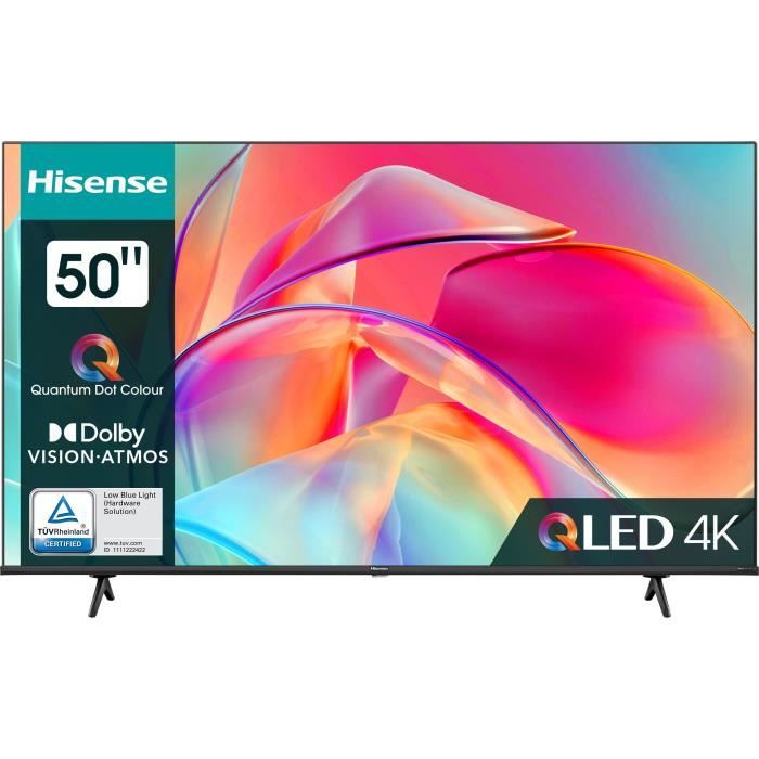 HISENSE 50E77KQ - TV QLED 50 (127 cm) - 4K UHD 3840x2160 - Dolby Vision - Smart TV - 3xHDMI - WiFi