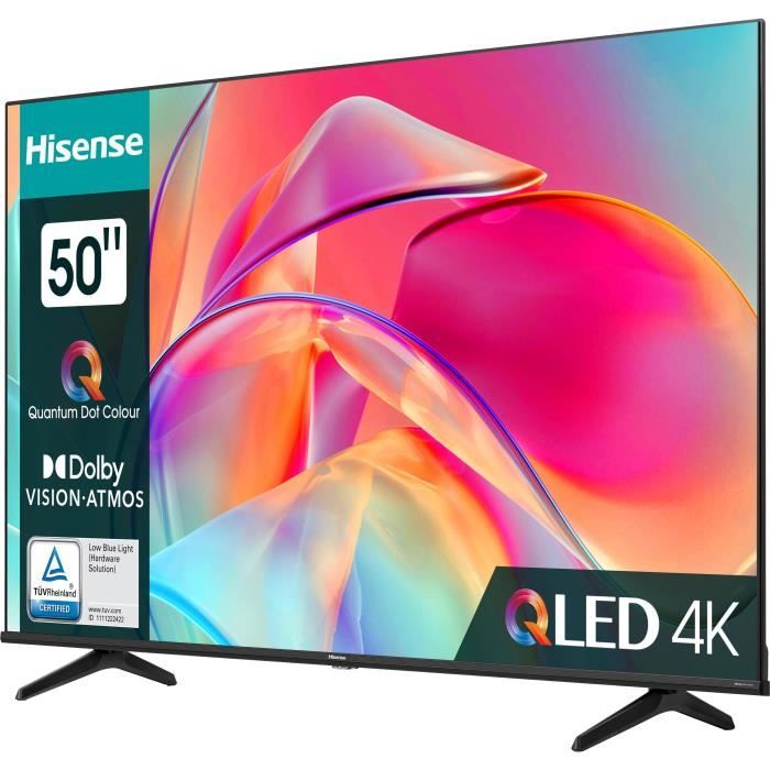 HISENSE 50E77KQ - TV QLED 50 (127 cm) - 4K UHD 3840x2160 - Dolby Vision - Smart TV - 3xHDMI - WiFi