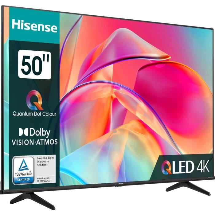 HISENSE 50E77KQ - TV QLED 50 (127 cm) - 4K UHD 3840x2160 - Dolby Vision - Smart TV - 3xHDMI - WiFi