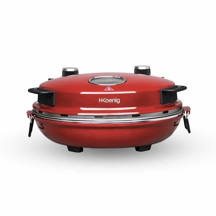 HKoeNIG NAPL350 - Four a Pizza Napoletana - Jusqu'a 350°C - 32 cm - 1200 W - Minuteur