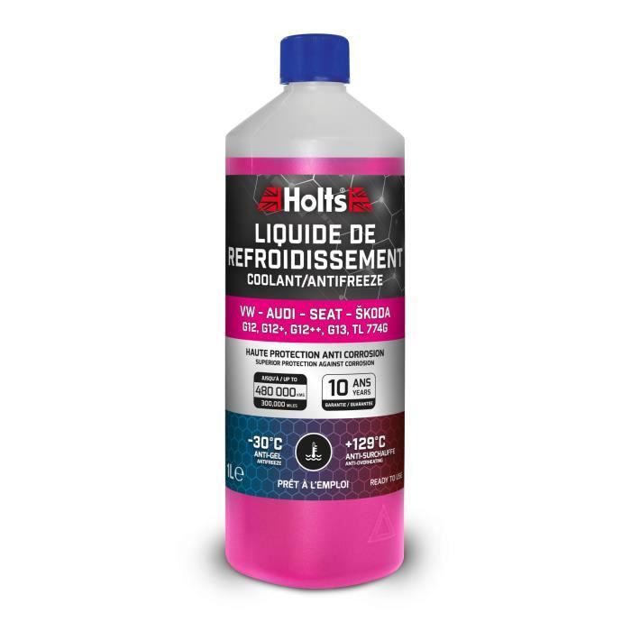 Liquide de Refroidissement - HOLTS - HAFR0005B - Dédié VW-AUDI-SEAT-SKODA G12/ G12+ / G12++ / G13 / TL 774G 1L