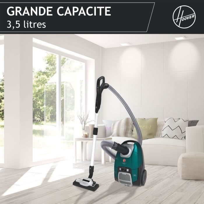 Aspirateur Traineau avec Sac - HOOVER - HE530ALG - 700 W - 4 L - 65 dBA - Spécial animaux et allergies