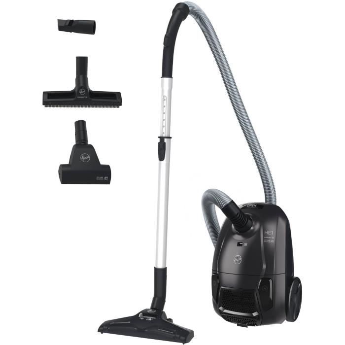 HOOVER HE1 - Aspirateur Traineau avec sac Compact et Puissant - Grande Capacité 2,5L- Haute-performance sur Sols Durs et Moquettes