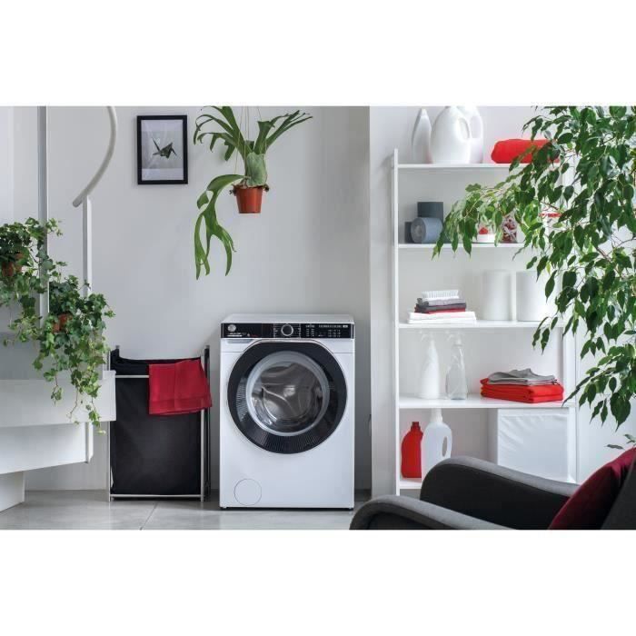 Lave-linge séchant HOOVER H-Wash&Dry 500 HDP 4149AMBC/1-S - 14 / 9 kg - Induction - 1400 trs/min - Connecté - Classe A - Blanc