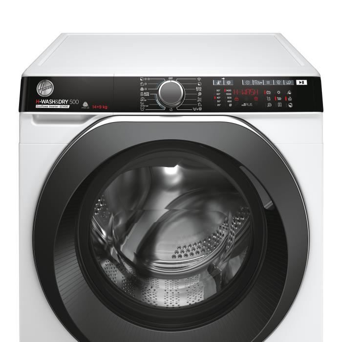 Lave-linge séchant HOOVER H-Wash&Dry 500 HDP 4149AMBC/1-S - 14 / 9 kg - Induction - 1400 trs/min - Connecté - Classe A - Blanc