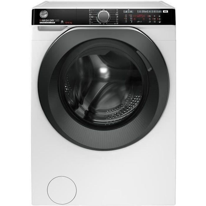 Lave-linge séchant HOOVER HDP5106AMBC/1-S H-Wash&Dry500 - 10 /6 kg - Induction - 1500 trs/min - Vapeur - Connecté - Blanc