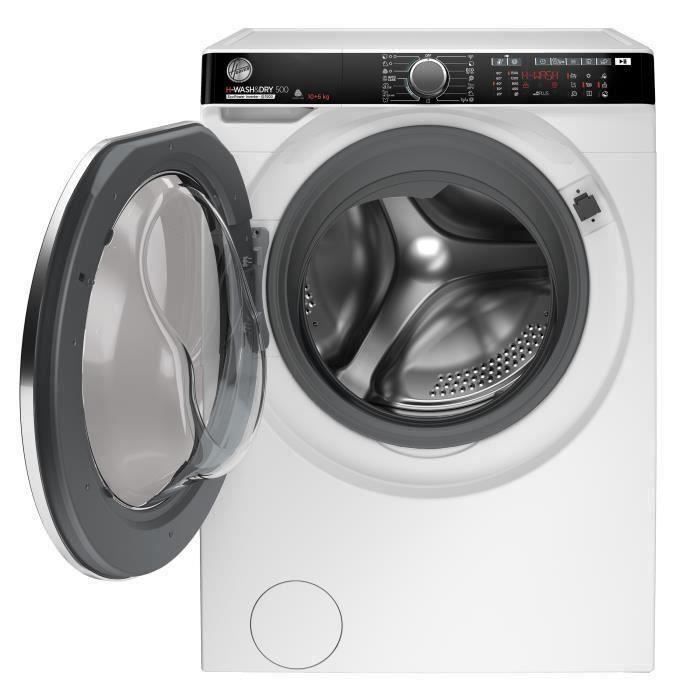 Lave-linge séchant HOOVER HDP5106AMBC/1-S H-Wash&Dry500 - 10 /6 kg - Induction - 1500 trs/min - Vapeur - Connecté - Blanc