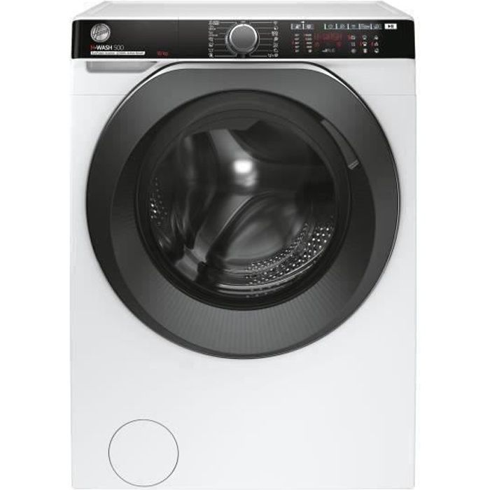 Lave-linge hublot HOOVER HWP 610AMBC/1-S - 10 kg - Induction - 1600 trs/min - Classe A - Connecté - Vapeur -  Blanc