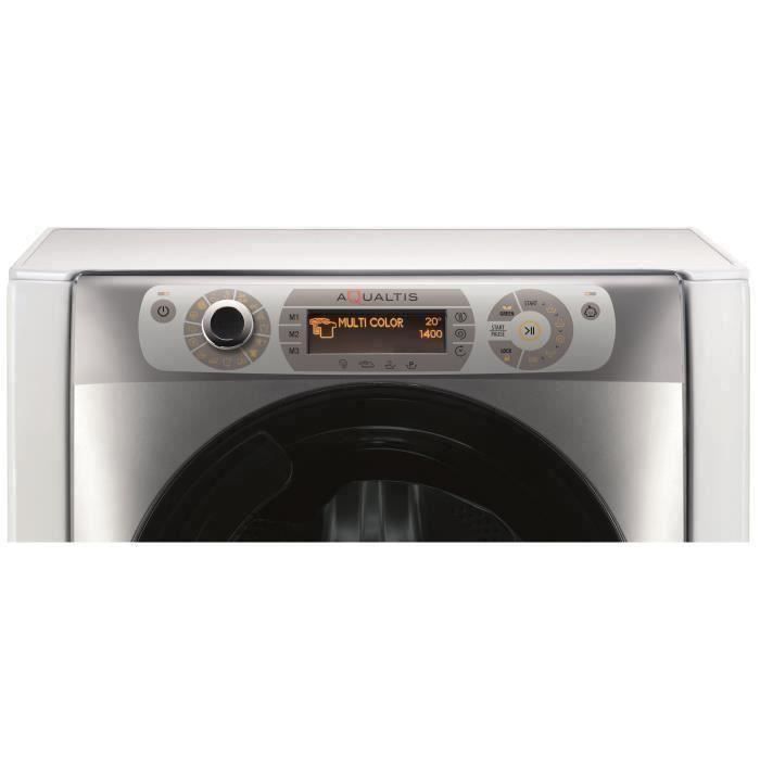 Lave-linge hublot HOTPOINT AQ114D497SDEUN Aqualtis - 11 kg - Induction - 1400 trs/min - Classe B - Blanc