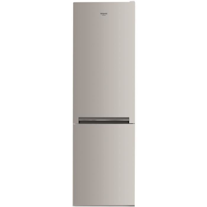 Réfrigérateur congélateur bas - HOTPOINT H8A2ES - 337 L (226L +111 L) - Froid brassé - Classe E - L69 cm x H 193,5 cm - silver