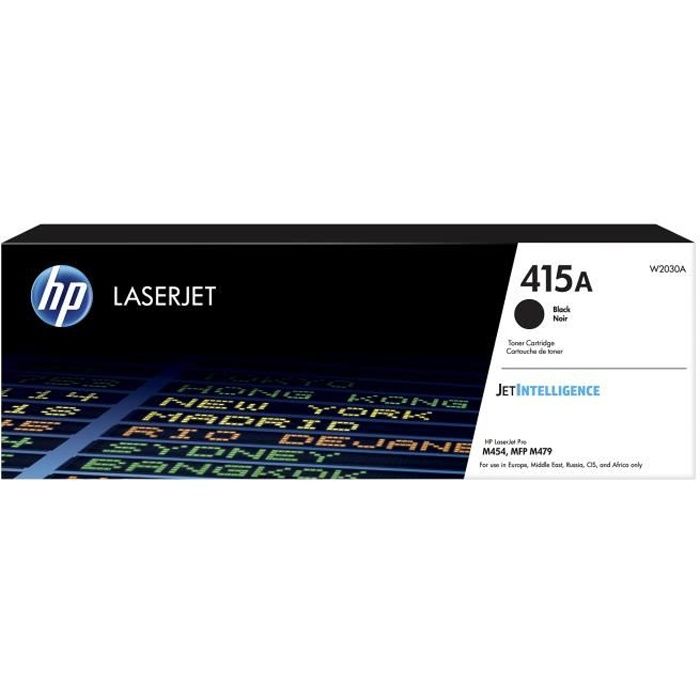 Cartouche de toner noir HP 415A LaserJet authentique pour Color LaserJet Pro M454 et MFP M479 - HP