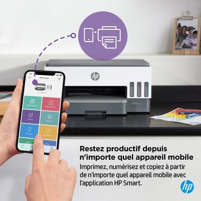 Imprimante tout-en-un HP Smart Tank 7005 couleur a réservoir d'encre