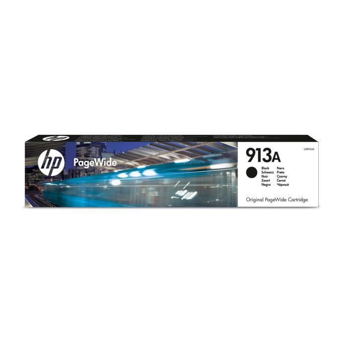 HP 913A Cartouche d'encre noire PageWide authentique (L0R95AE) pour HP PageWide 377/452/477