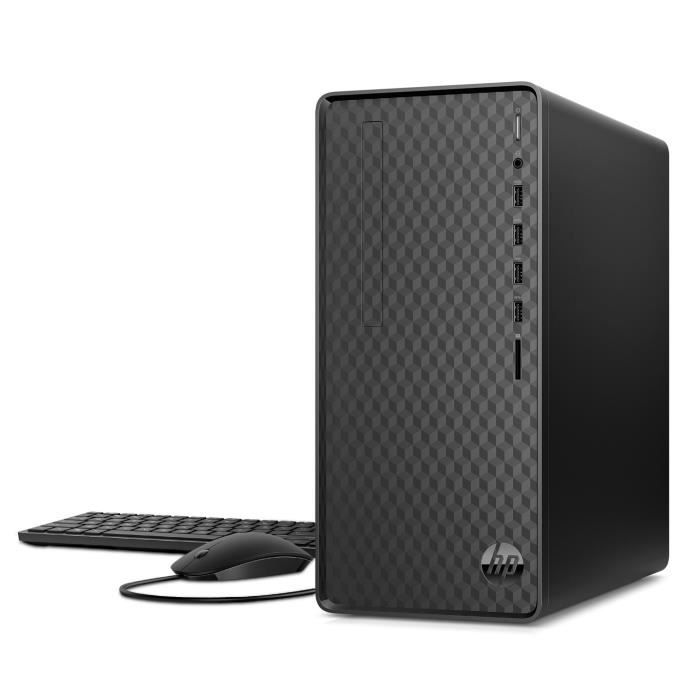 PC de Bureau HP M01-F2245nf - Core i3-12100 - RAM 8Go - Stockage 256Go SSD - Windows 11 - Clavier & souris filaires