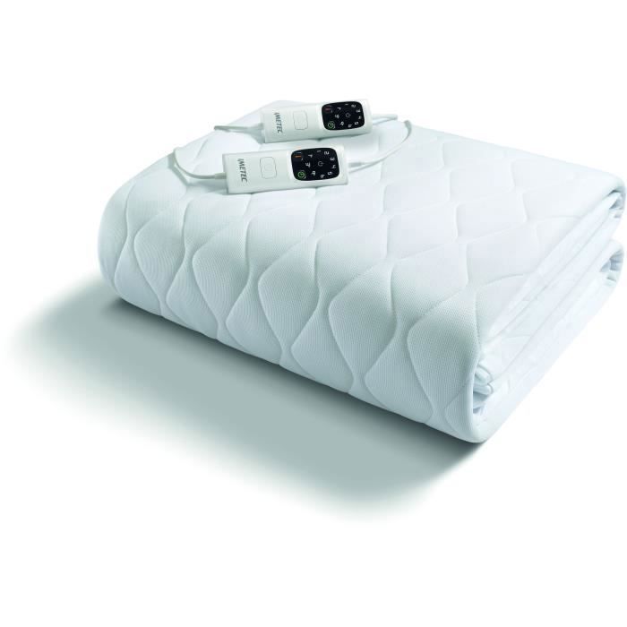 Surmatelas Chauffant - Imetec - 2 Places Adapto Maxi, 195x165 cm - 6 Températures - Tissu Hypoallergénique - Température Constante