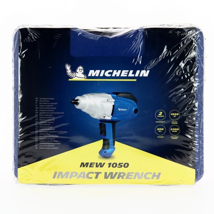 Clé a choc électrique MICHELIN - 1050W - 150-350Nm - 4 douilles - Mallette de rangement