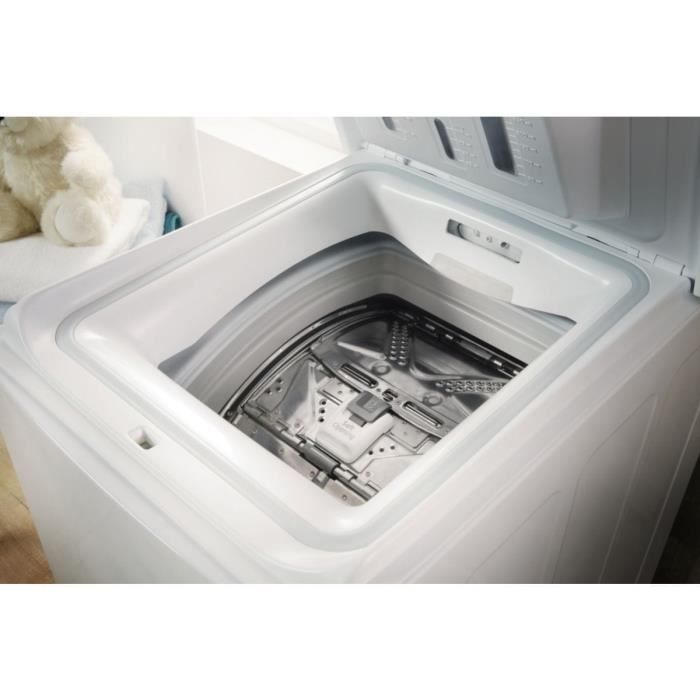 Lave-linge top INDESIT BTWL7220FR/N - 7 kg - 1200 trs/min - Blanc