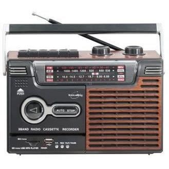 Radio-cassette enregistreur - INOVALLEY - RK10N - Haut-parleur 1 x 8 Watts - AM/FM/SW1/SW2