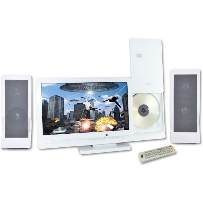 Chaîne HIFI - INOVALLEY - CH43-DVD - Lecteur DVD/CD - Écran 12 - 60W - FM - USB 2.0 - SD/MMC - AV - Multilingue - 2.0CH