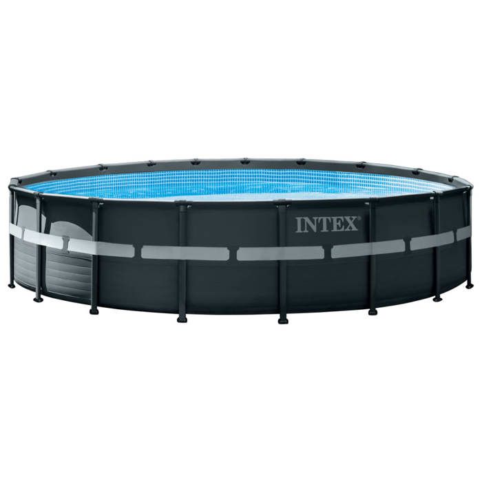 Kit Piscine hors sol tubulaire INTEX - Ultra XTR - 549 x 132 cm - Ronde (Filtre a sable, bâche, tapis de sol, échelle) - 26330GN