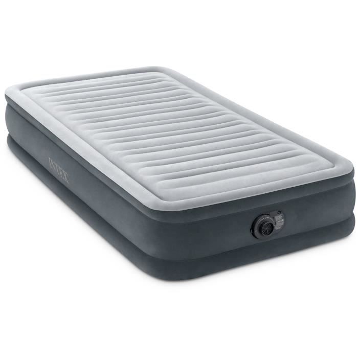 Matelas gonflable Confort Fiber tech 1 place - Intex