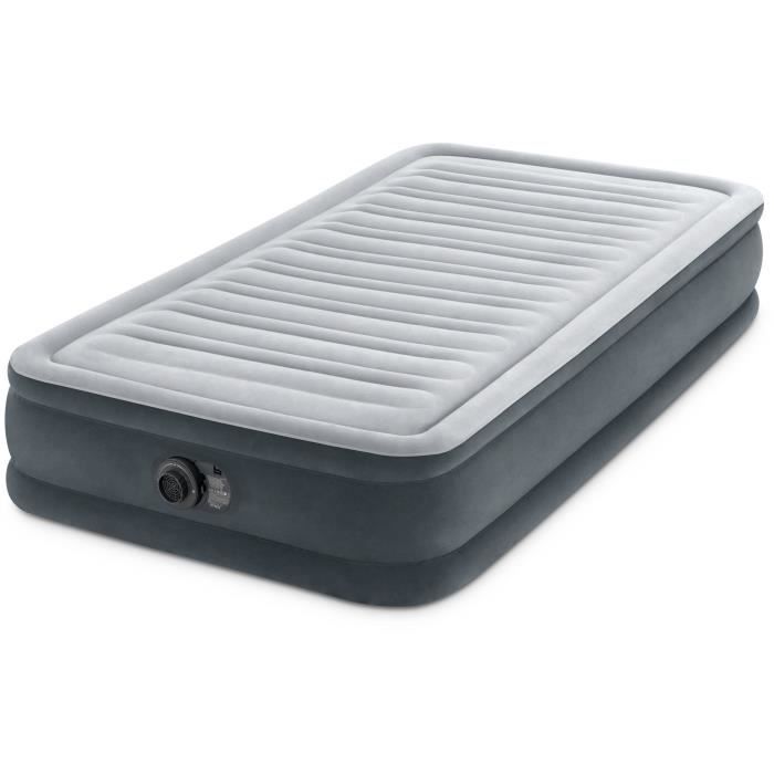 Matelas gonflable Confort Fiber tech 1 place - Intex