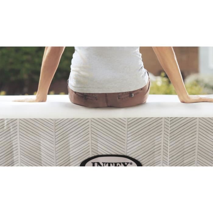 Spa gonflable INTEX - Chevron - 173 x 173 x 71 cm - 4 places - Carré - 28446EX