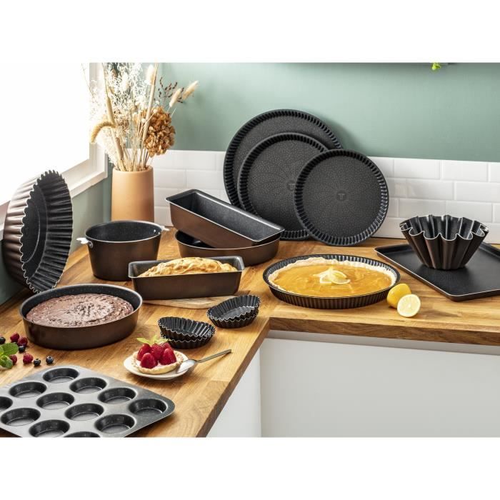 TEFAL Success Moule a brioche 23 cm, Revetement antiadhésif, Fabriqué en France, Tabac J1606602