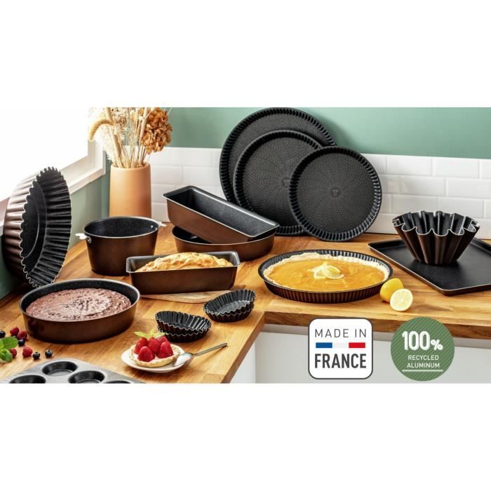 TEFAL Success Moule a cake 28 cm, Revetement antiadhésif, Fabriqué en France, Tabac J1607302