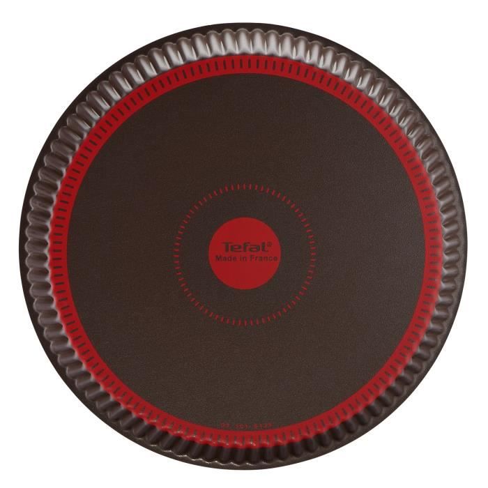 TEFAL Success Moule a tarte 27 cm, Revetement antiadhésif, Fabriqué en France, Tabac J1608302