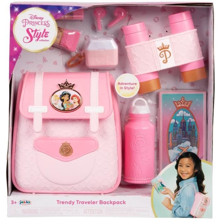 Sac a dos de voyage DISNEY STYLE COLLECTION JAKKS - Pour Enfant de 3 ans et plus - Licence Disney - Rose