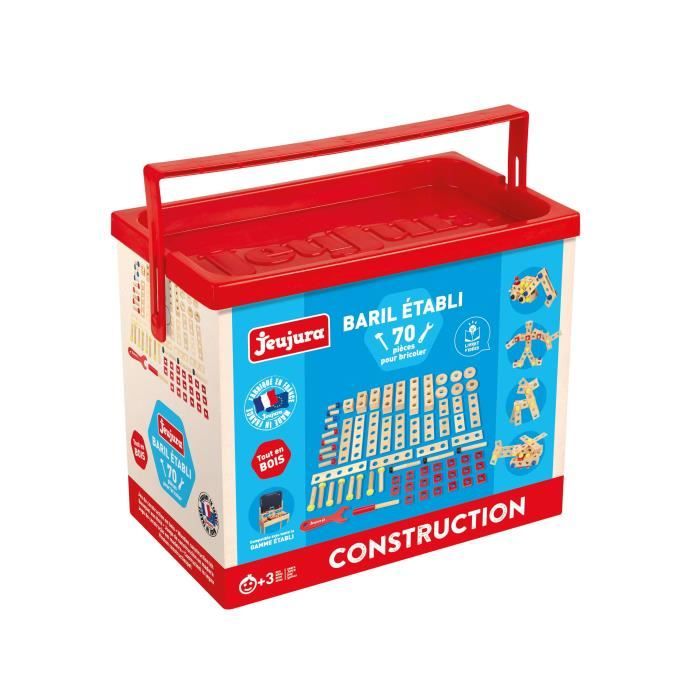 JEUJURA Baril établi - 70 pieces pour bricoler