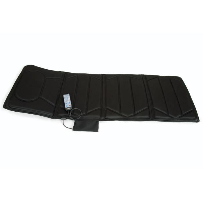 Matelas Massage - JOCCA - 6163 - 100% polyester - 10 moteurs - 5 modes - 172 x 57 x 4cm - Noir