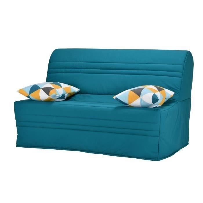 Joe Banquette BZ GEOMETRICO - Tissu turquoise - L 143 x P 101 x H 95 cm