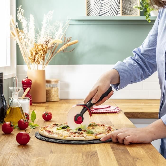 TEFAL INGENIO Découpe-pizza, Qualité Premium, Lame Tritan anti-rayures, Compatible lave-vaisselle K2071114