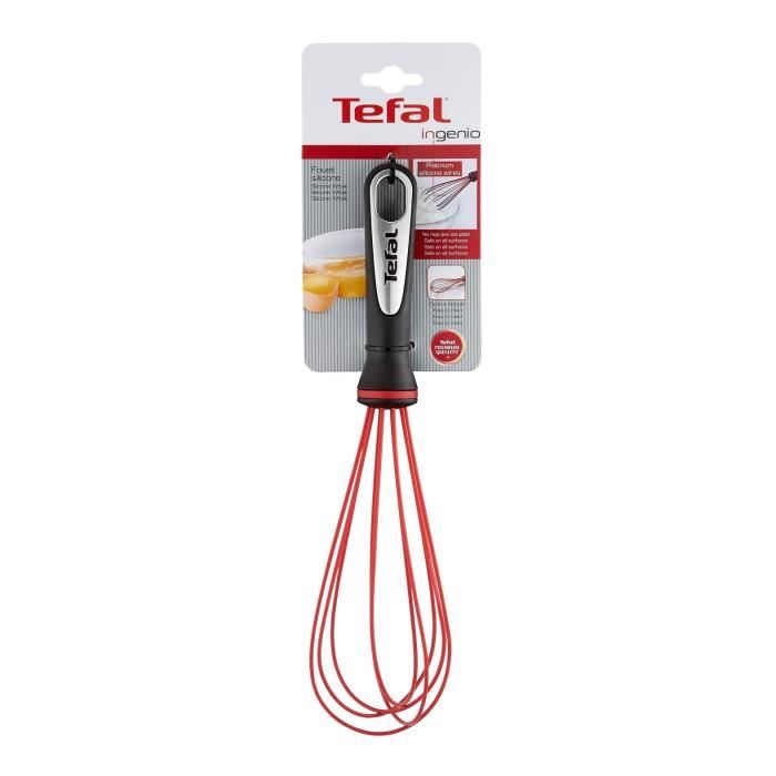 TEFAL INGENIO Fouet silicone, Qualité Premium, Résiste a la chaleur jusqu'a 230° C, Sans BPA, Compatible lave-vaisselle  K2071714