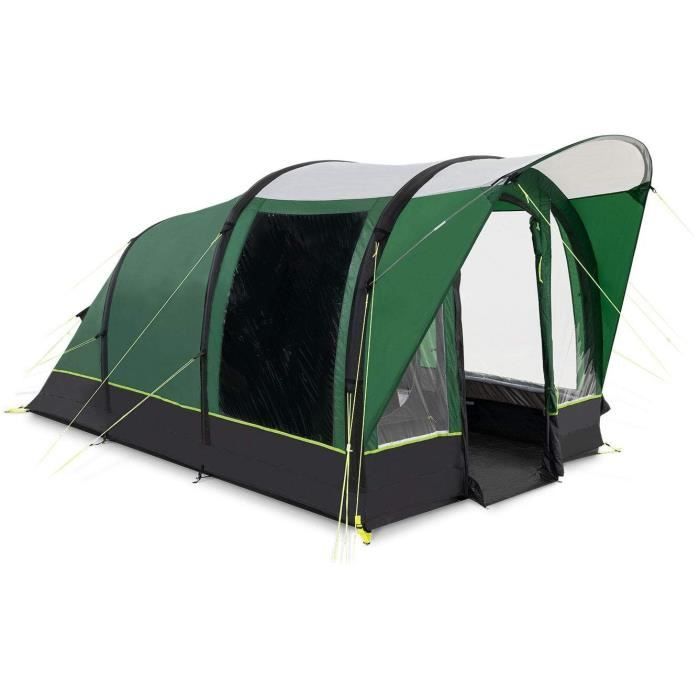 Tente de camping gonflable - KAMPA - Brean 3 AIR - 3 places - Vert et noir