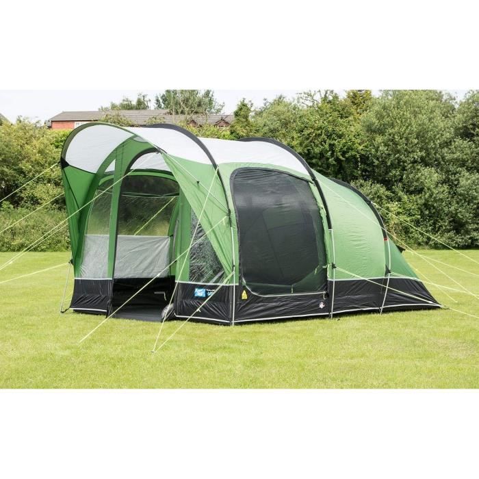 Tente de camping gonflable - KAMPA - Brean 3 AIR - 3 places - Vert et noir