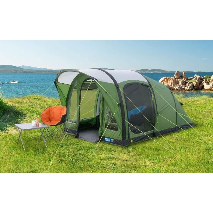 Tente de camping gonflable - KAMPA - Brean 3 AIR - 3 places - Vert et noir