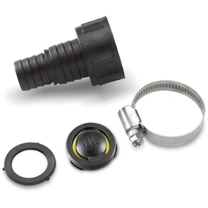 Adaptateur KÄRCHER 1 (25,4 mm) / 3/4 (19 mm) avec clapet anti-retour pour sortie G1 - Noir