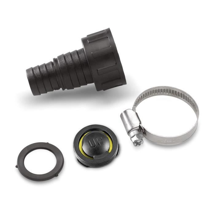 Adaptateur KÄRCHER 1 (25,4 mm) / 3/4 (19 mm) avec clapet anti-retour pour sortie G1 - Noir