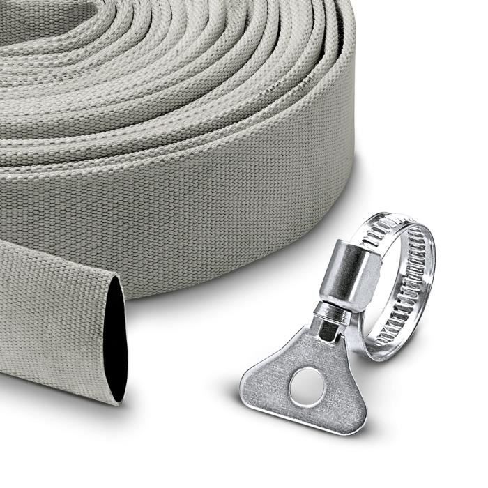 Kit tuyau plat en textile - KARCHER - 10 m x Ø 1''1/4 (32 mm) - Pratique - Débit élevé