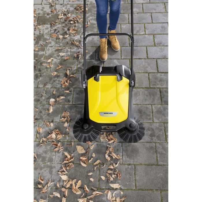 Balayeuse mécanique S 4 Twin KARCHER - Jaune et noir - Bac de 20 L