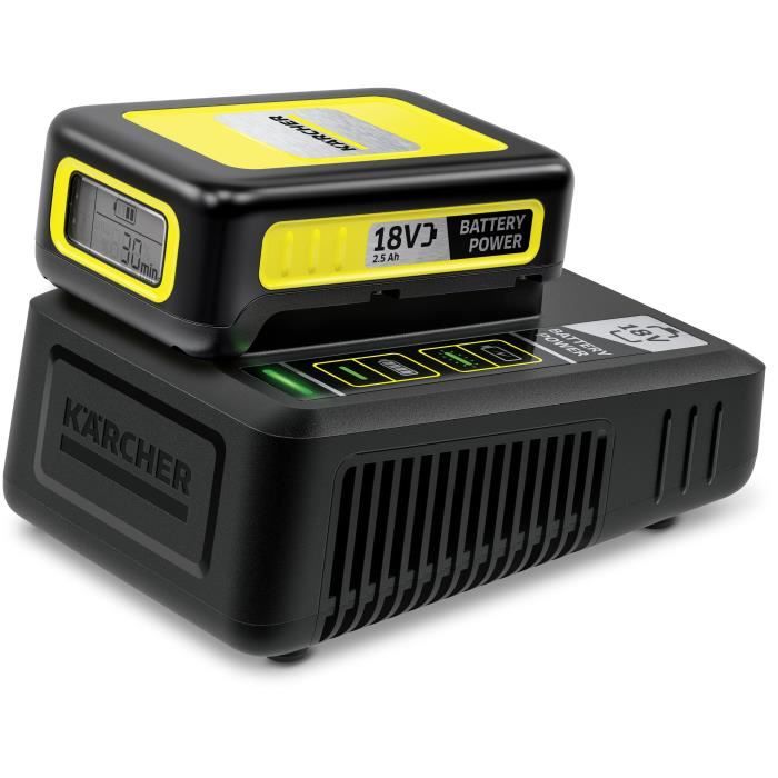 Chargeur rapide pour batteries Power 18V Kärcher 2,5 Ah et 5 Ah