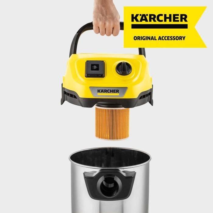 Filtre cartouche KARCHER WD2 / WD3 - Pour aspiration seche et humide