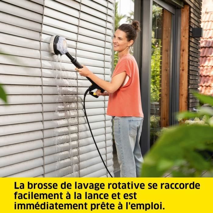 Brosse rotative - KARCHER - WB 130 - Coque transparente - Noir - Allemagne